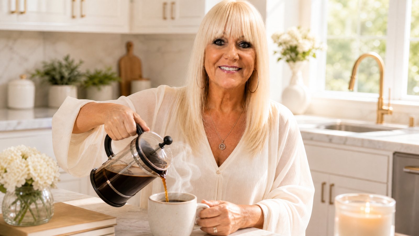 Donna's morning coffee ritual